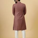 Classic Rosewood Achkan for Men | Elegant Ethnic Wear | Jaipurio